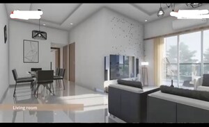 Living Room in 2 BHK Apartment at Kharadi – for Sale