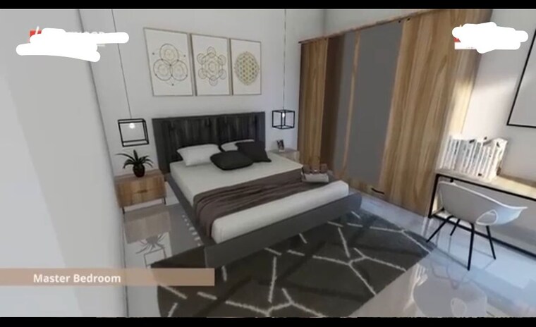 Master Bedroom, kharadi 2 Bedroom 812 Sq.Ft. Apartment In Kharadi Pune 9743110