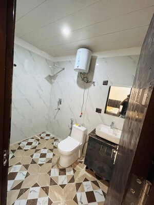 Bathroom in 1 RK Builder Floor at Freedom Fighters Enclave – for Rent