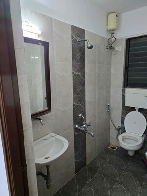 Bathroom in 1 BHK Apartment at Eco Residency Andheri, Andheri East – for Rent