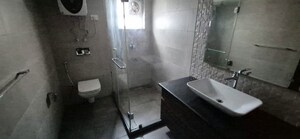 Bathroom in 3.5 BHK Apartment at Geetanjali Enclave – for Rent