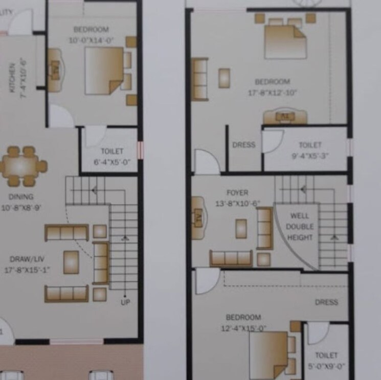 Floor Plan, vineyard-cornerstone 3 Bedroom 2100 Sq.Ft. Apartment In Hoysalanagar Bangalore 9751417