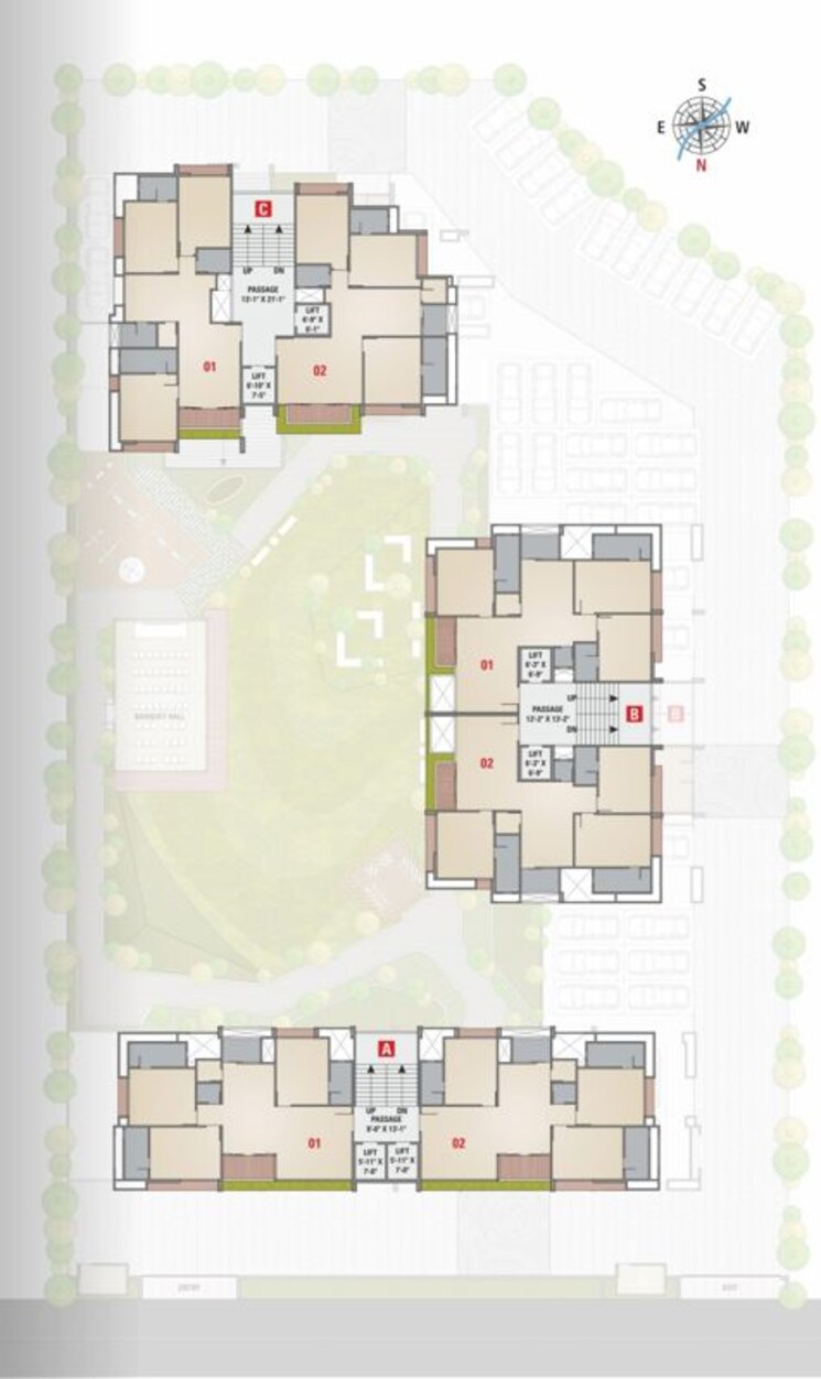Floor Plan, pal 4 Bedroom 3630 Sq.Ft. Apartment In Pal Surat 9751492