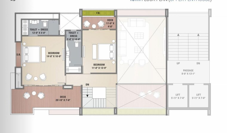 Floor Plan, pal 4 Bedroom 3630 Sq.Ft. Apartment In Pal Surat 9751492