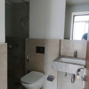 Bathroom in 3 BHK Apartment at Piramal Mahalaxmi, Arthur rd – for Rent
