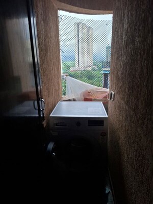 Bathroom in 1 BHK Apartment at Raunak Delight, Owale – for Rent