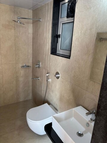 Bathroom in 3 BHK Apartment at VJ Yashwin Nuovo Centro, Wakad – for Rent