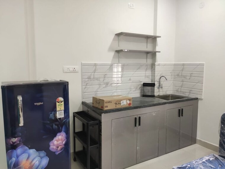 Kitchen, madhapur 1 Bedroom 750 Sq.Ft. Builder Floor In Madhapur Hyderabad 9751572