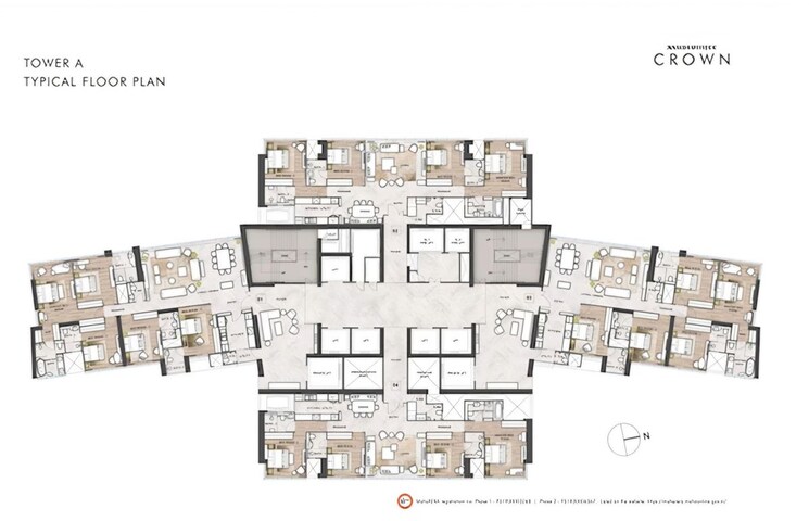 Master Plan, rustomjee-crown 5 Bedroom 3050 Sq.Ft. Apartment In Prabhadevi Mumbai 9751629