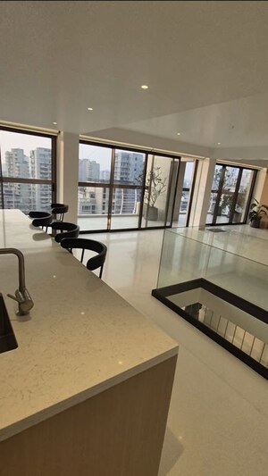 Living Room in 3.5 BHK Penthouse at Arth Crown Palace, Bandra West – for Rent