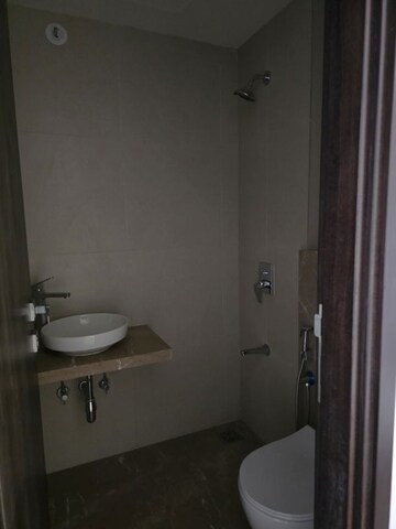 Bathroom in 3 BHK Apartment at Shapoorji Pallonji The Designate, Khar West – for Rent