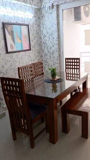 Dining area in 3 BHK Apartment at Tulsiani Urban Woods, Sushant Golf City – for Rent