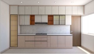 Kitchen in 3 BHK Apartment at Rajapushpa Provincia, Narsingi – for Rent