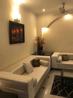 Living Room in 1 BHK Builder Floor at Saket – for Rent