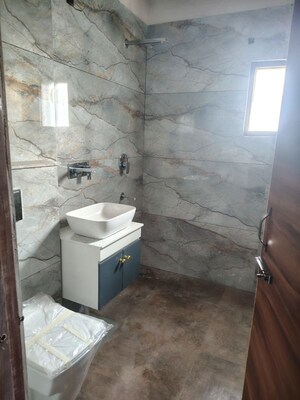 Bathroom in 3 BHK Builder Floor at Dhakoli – for Sale