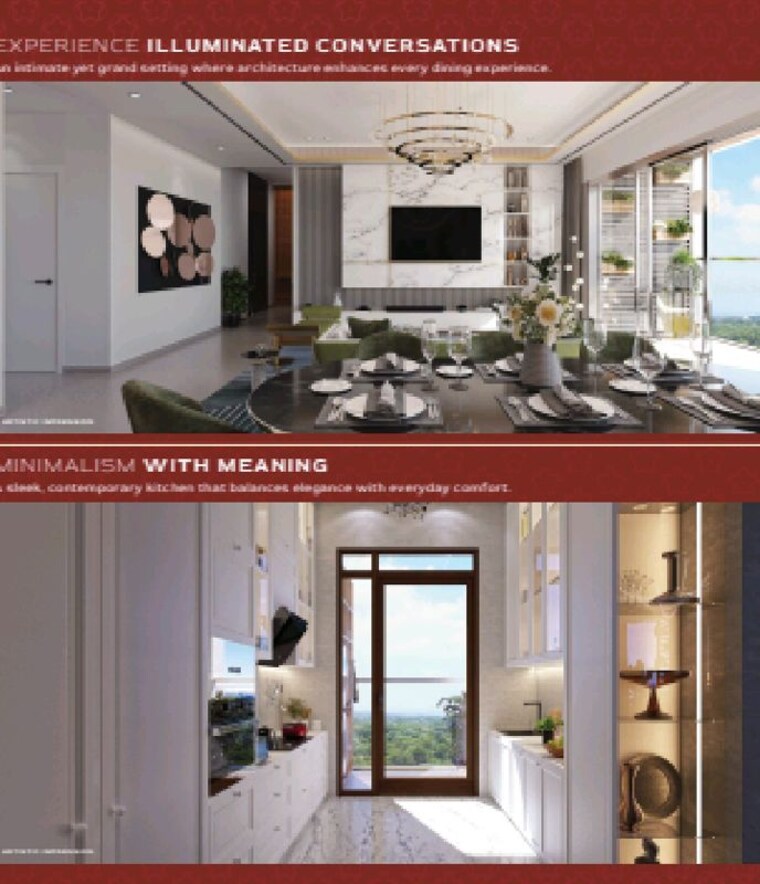 Living Room, signature-global-de-luxe-dxp 3 Bedroom 2283 Sq.Ft. Apartment In Sector 37d Gurgaon 9748688