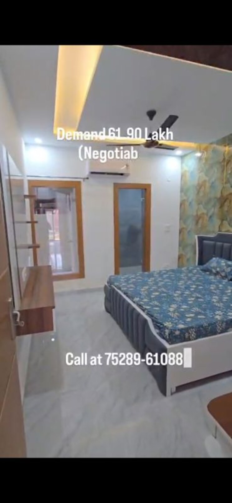 Bedroom, vip road 3 Bedroom 1550 Sq.Ft. Apartment In Vip Road Zirakpur 9754496