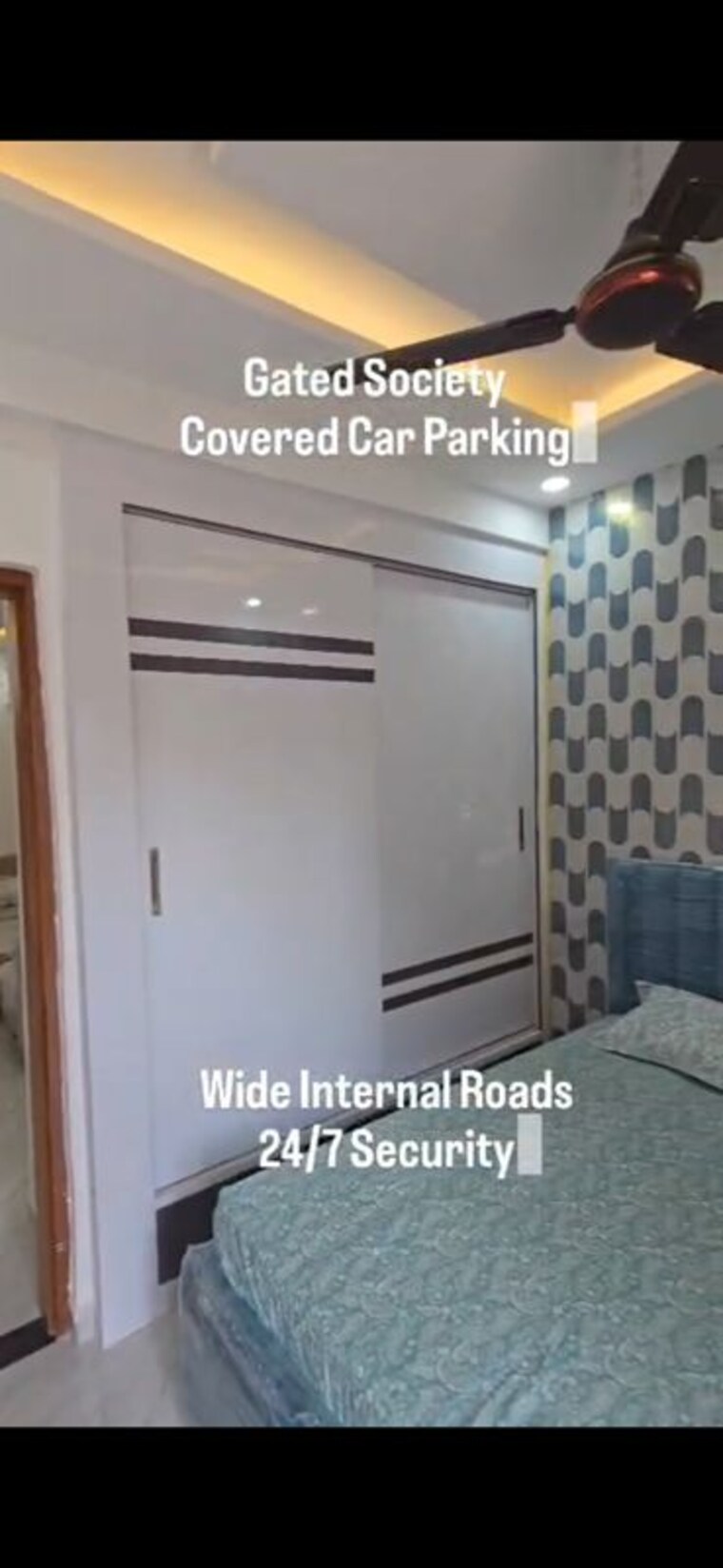 Bedroom, vip road 3 Bedroom 1550 Sq.Ft. Apartment In Vip Road Zirakpur 9754496