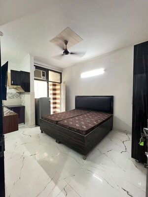 Bedroom in 1 RK Builder Floor at Sushant Lok I – for Rent