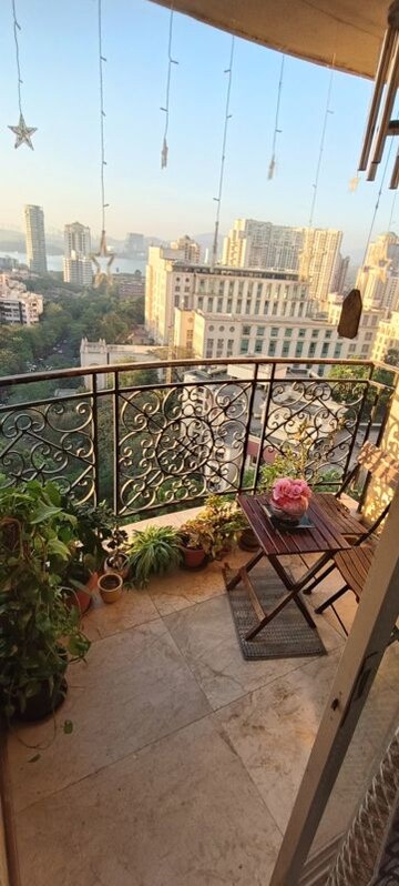 Balcony in 3 BHK Apartment at Hiranandani Verona Co op Housing Society Ltd, Powai – for Rent