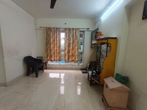 Living Room in 1.5 BHK Apartment at RRB Satra Harmony, Chembur – for Rent