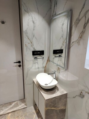 Bathroom in 2.5 BHK Apartment at Adani Ten BKC, Bandra East – for Rent