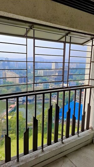 Balcony in 2 BHK Apartment at Dynamic Crest, Shilphata – for Sale