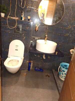 Bathroom in 3 BHK Apartment at Eros Mayfair Towers, Charmwood Village – for Sale