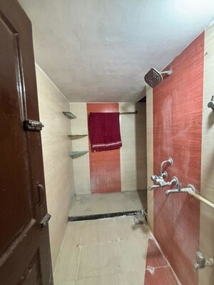 Bathroom in 1 BHK Apartment at Sanghvi Hills, Ghodbunder Road – for Rent