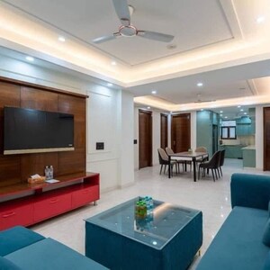 Living Room in 2.5 BHK Builder Floor at Smart World Gems, Sector 89 – for Rent