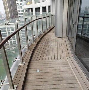Balcony in 3 BHK Apartment at Lodha The World Towers World One Tier 2, Empire Mill – for Rent