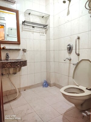 Bathroom in 2 BHK Builder Floor at East Of Kailash – for Rent