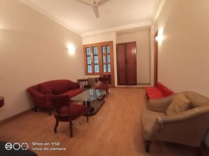 Living Room in 4 BHK Builder Floor at Panchsheel Park – for Sale