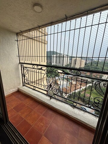 Balcony in 3 BHK Apartment at Lake Primrose, Powai – for Rent