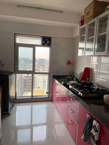 Kitchen in 3 BHK Apartment at Nahar Mimosa and Mirabilis, Chandivali – for Rent