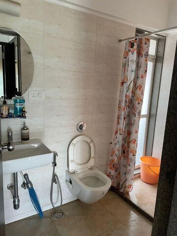 Bathroom in 3 BHK Apartment at Nahar Mimosa and Mirabilis, Chandivali – for Rent
