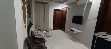 Living Room in 1 BHK Independent House at Sushant Residency F Block, Sushant Lok Iii – for Rent
