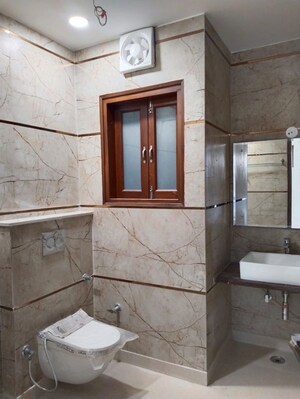 Bathroom in 3 BHK Builder Floor at Vikas Puri – for Rent