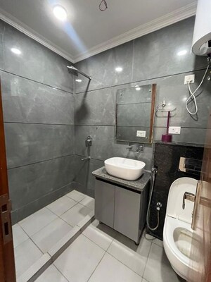 Bathroom in 4 BHK Builder Floor at Vasant Kunj – for Rent