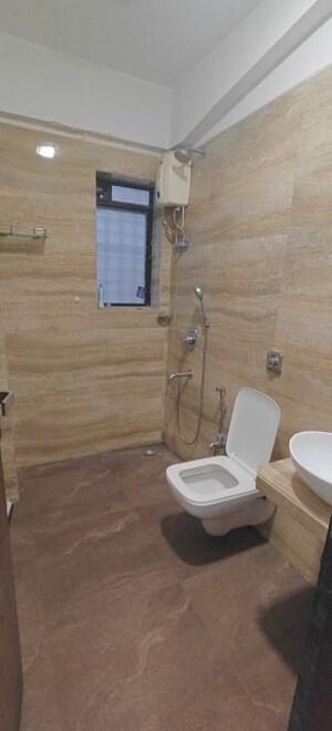 Bathroom in 3 BHK Apartment at Aristo Pearl Residency, Prabhadevi – for Rent