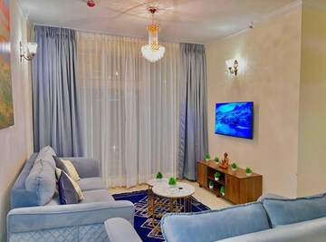 Living Room in 3 BHK Apartment at Omaxe The Palace, Sushant Golf City – for Rent