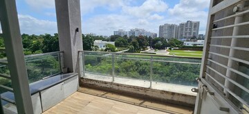 Balcony in 3 BHK Apartment at Paranjape Schemes Crystal Towers, Pashan – for Rent