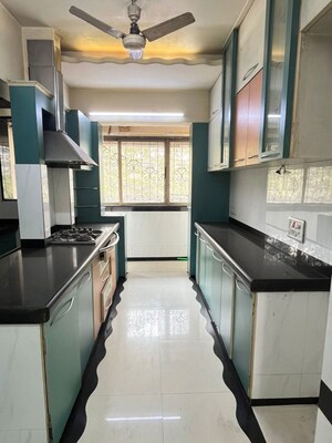 Kitchen in 3 BHK Apartment at Prabhadevi – for Rent