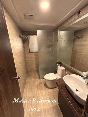 Bathroom in 3 BHK Apartment at Hiranandani Meadows, Manpada – for Sale