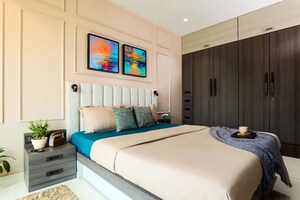Bedroom in 3 BHK Apartment at Shree Mahavir Juhu Shantivan CHS, Vile Parle West – for Sale