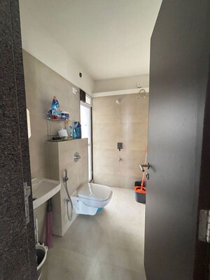 Bathroom in 1 BHK Apartment at Puranik Tokyo Bliss 2, Kasarvadavali – for Rent