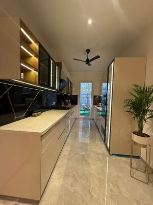 Kitchen in 4 BHK Builder Floor at Sushant Lok Iii – for Sale