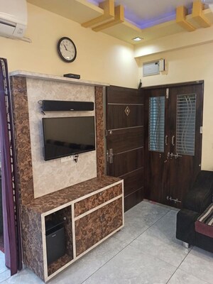 Living Room in 3 BHK Apartment at Bodakdev – for Rent