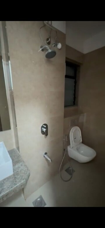 Bathroom in 3 BHK Apartment at Sunteck Avenue 2, Goregaon West – for Rent