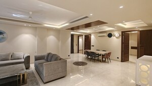 Living Room in 4 BHK Builder Floor at Panchsheel Park – for Rent